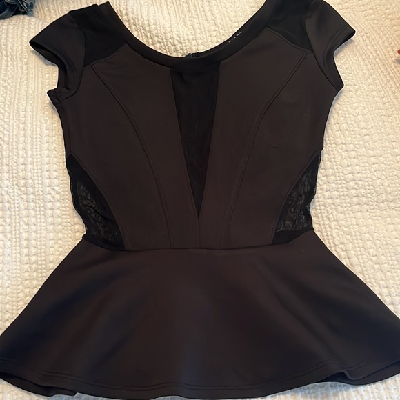 Guess Black Peplum Top - Picture 5 of 9